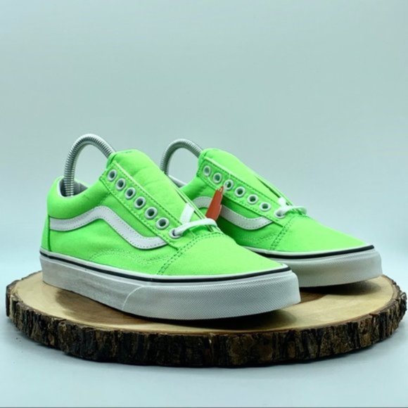 VANS Women’s Neon Green Old Skool Various Size - Picture 4 of 5